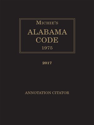 cover image of Michie's Alabama Citator